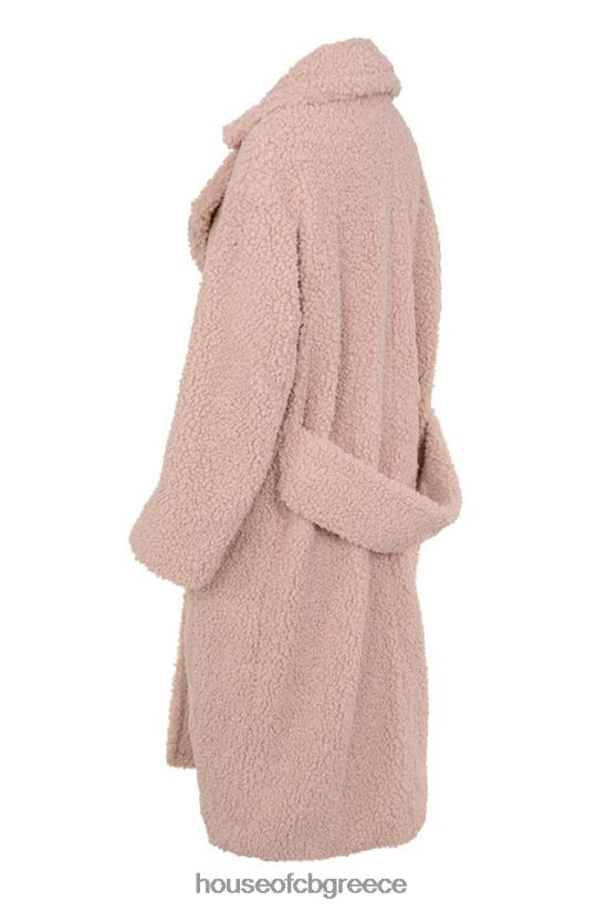 House of CB bear blush παλτό sherpa από ψεύτικη γούνα V86V6T1055 είδη ένδυσης