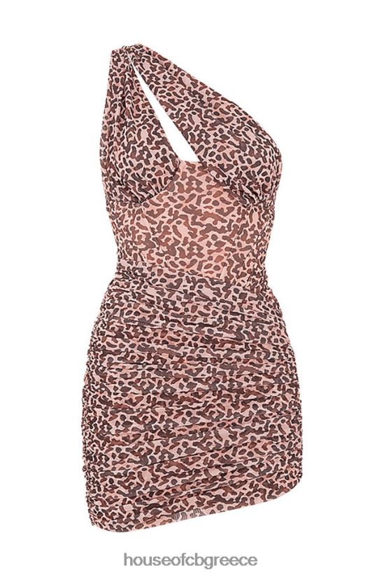 House of CB Μίνι φόρεμα με animal print clementine V86V6T583 είδη ένδυσης