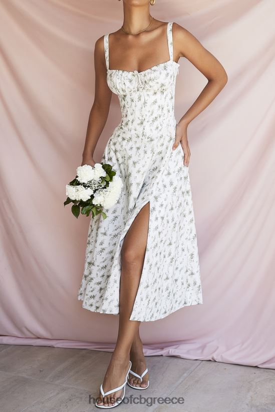 House of CB carmen στάμπα κήπου μπουστάκι sundress V86V6T438 είδη ένδυσης