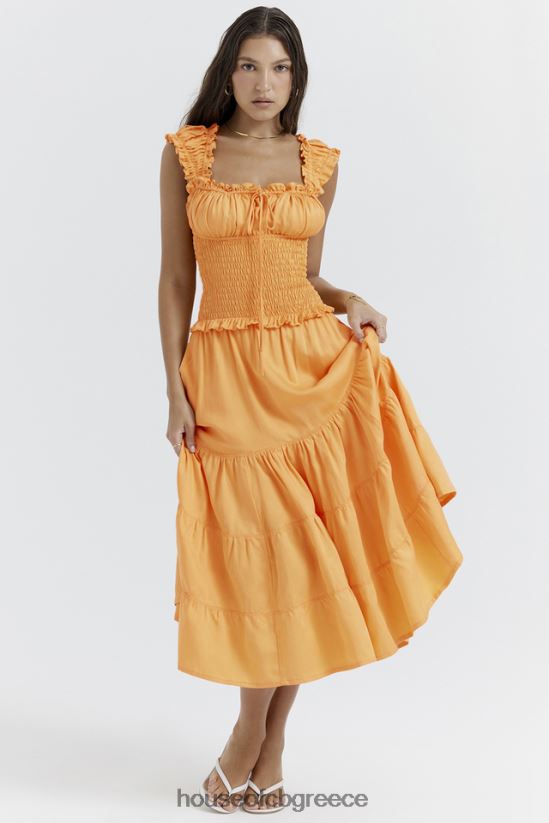 House of CB phedra tangerine shired sundress V86V6T203 είδη ένδυσης