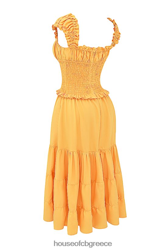 House of CB phedra tangerine shired sundress V86V6T203 είδη ένδυσης