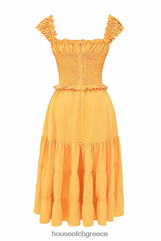 House of CB phedra tangerine shired sundress V86V6T203 είδη ένδυσης