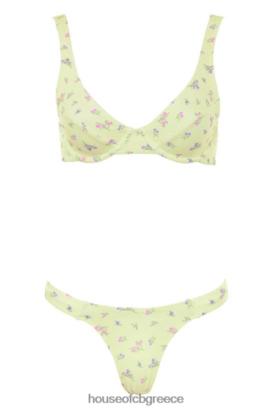 House of CB Μπικίνι με floral print mariposa lemon V86V6T1247 είδη ένδυσης