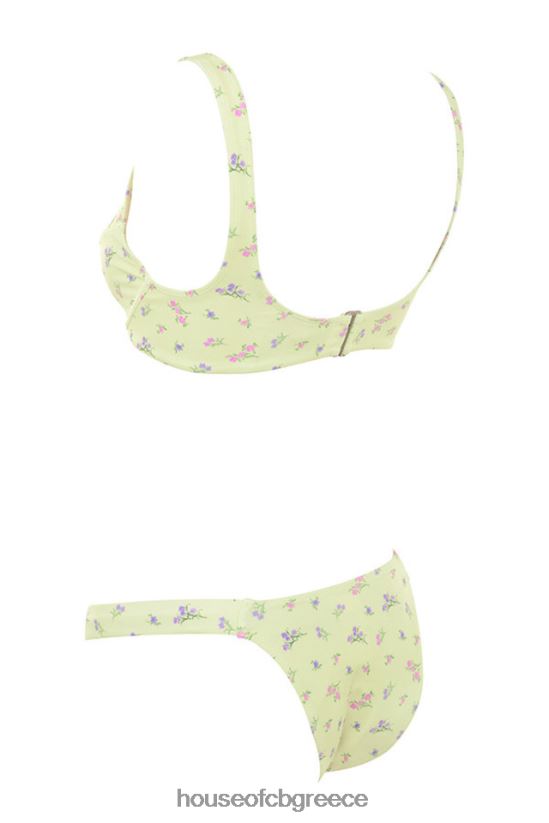 House of CB Μπικίνι με floral print mariposa lemon V86V6T1247 είδη ένδυσης