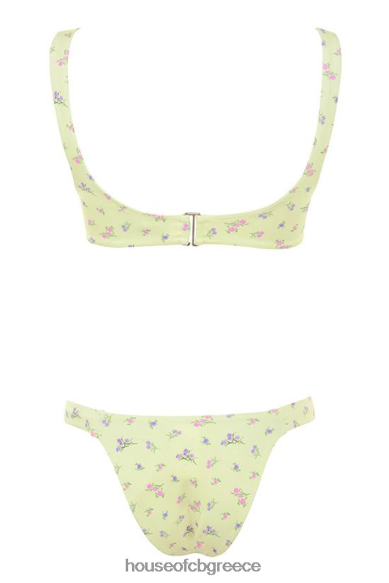 House of CB Μπικίνι με floral print mariposa lemon V86V6T1247 είδη ένδυσης