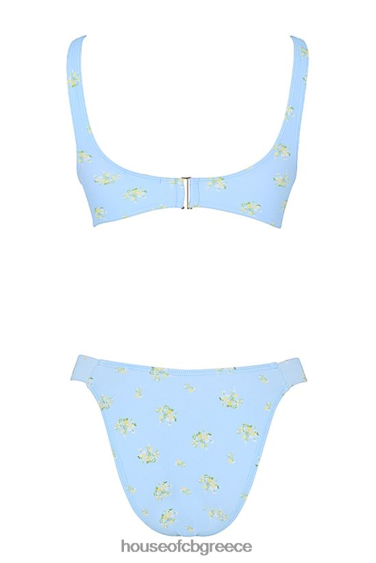 House of CB mariposa baby blue floral print μπικίνι V86V6T1238 είδη ένδυσης