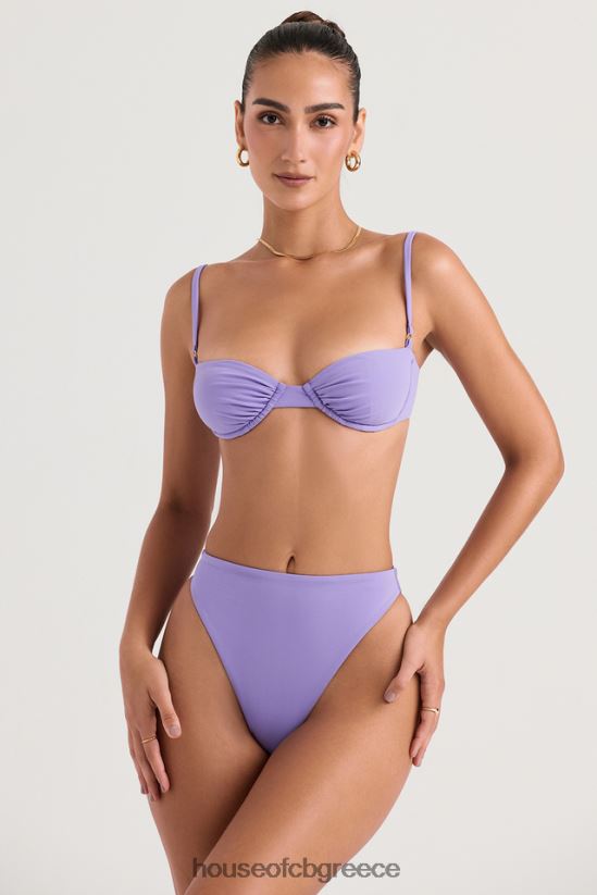 House of CB mykonos violet ψηλόμεσο κάτω μέρος μπικίνι V86V6T1235 είδη ένδυσης