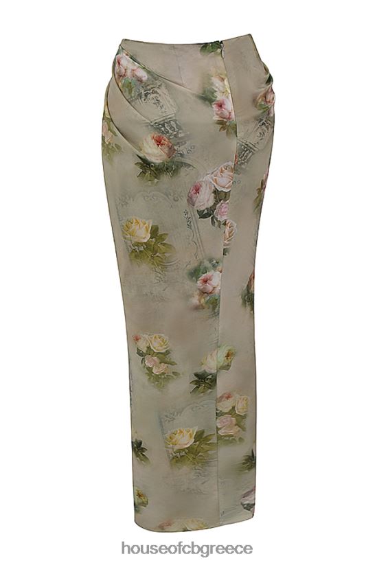 House of CB vesper vintage floral maxi φούστα V86V6T869 είδη ένδυσης