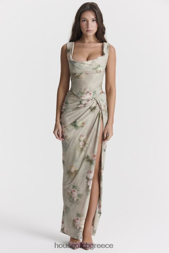 House of CB vesper vintage floral maxi φούστα V86V6T869 είδη ένδυσης