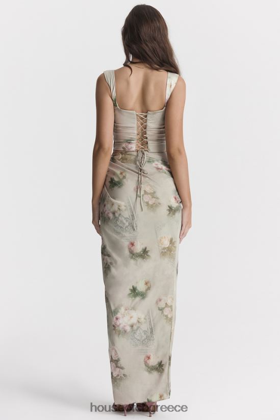 House of CB vesper vintage floral maxi φούστα V86V6T869 είδη ένδυσης