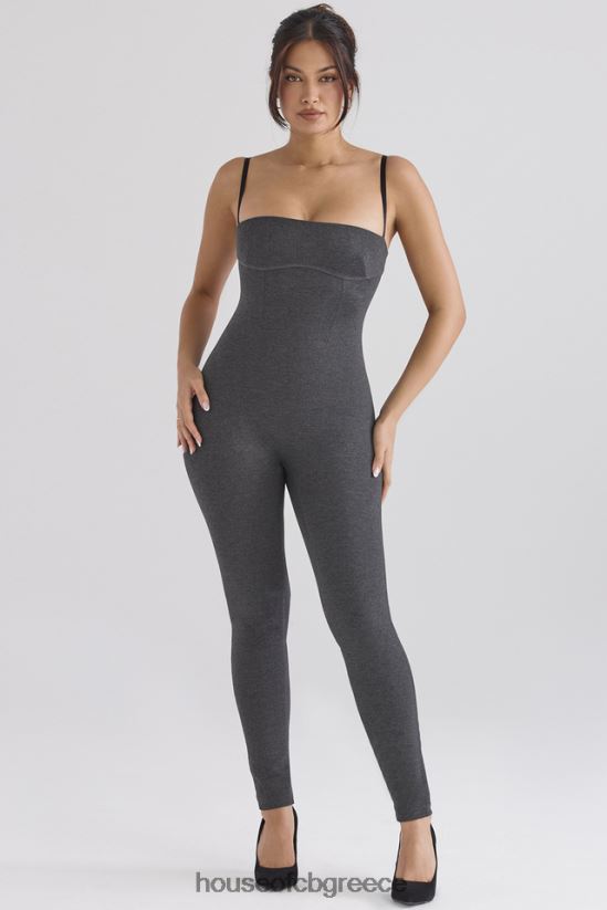 House of CB Ολόσωμη φόρμα luisa charcoal loungear V86V6T885 είδη ένδυσης