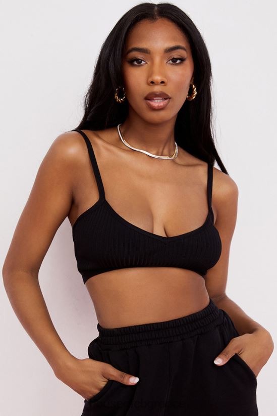 House of CB bralette επιδέσμου μελάνι evie V86V6T758 είδη ένδυσης