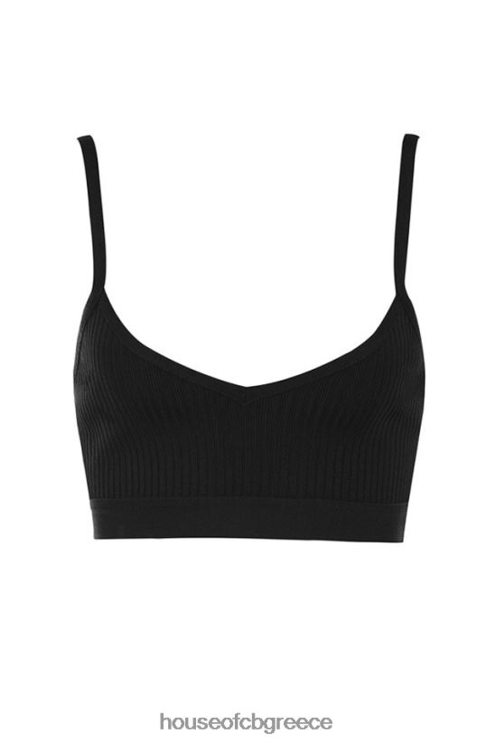 House of CB bralette επιδέσμου μελάνι evie V86V6T758 είδη ένδυσης