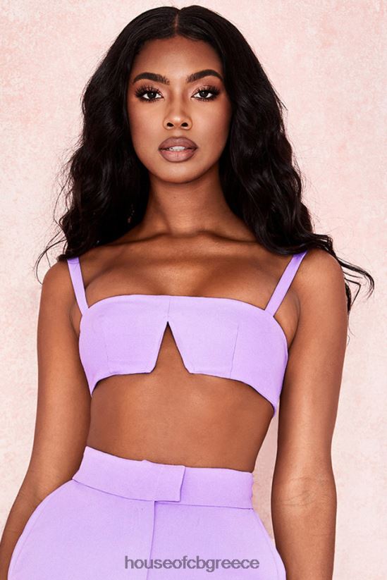 House of CB leela violet κρεπ v wire bralet V86V6T813 είδη ένδυσης