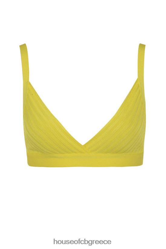 House of CB jae κίτρινο επίδεσμο bralet top V86V6T817 είδη ένδυσης