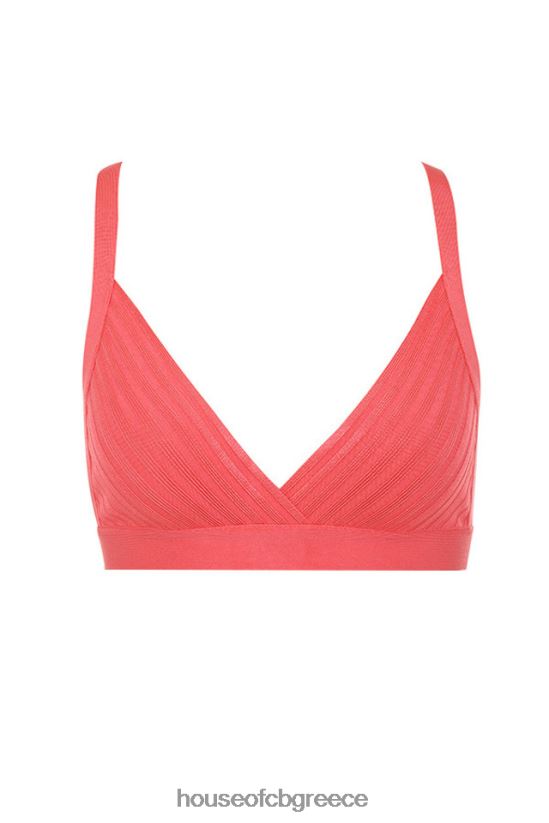 House of CB jae κοραλί επίδεσμος bralet top V86V6T819 είδη ένδυσης