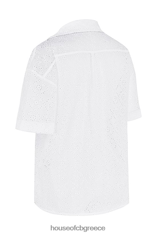 House of CB Carrie λευκό πουκάμισο broderie anglaise V86V6T715 είδη ένδυσης